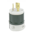Product Image of Industrial Grade Locking Plug, 15A, 2P, NEMA L7-15P - Black/White (277V)