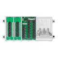 Product Image of Distribution Panel, Advanced Home Office Has One Telco Splitter Mounted To A Plastic Bracket