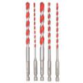 5 Piece Shockwave Carbide Hammer Drill Bit Set