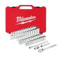 Product Image of 1/4" Drive Ratchet & Socket Set, SAE & Metric (50 Pieces)