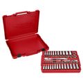 Product Image of 3/8" Drive Ratchet & Socket Set, SAE & Metric (56 Pieces)