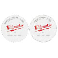 Product Image of 12" General Purpose Wood Circular Saw Blade w/ 44 Teeth & Fine Finish Blade w/ 80 ATB Teeth, 1" Arbor (2 Pack)