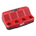 M12 Multi-Voltage 4-Port Sequential Rapid Battery Charger