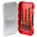 Product Image of SHOCKWAVE Impact Duty RED HELIX Titanium Drill Bit Set - 10 Piece