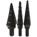 Product Image of 3 Piece Black Oxide Step Drill Bit Set (#1, #2, #4)
