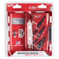 Product Image of 3 Piece Shockwave Impact Duty Titanium Step Drill Bit Set (#1, #2, #4)