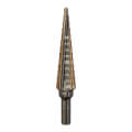 #1 Cobalt Step Drill Bit, 1/8" to 1/2"