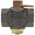 Product Image of 560B 1/2" x 3/4" FNPT Black Iron Gas Plug Valve Lockwing (175 PSI)