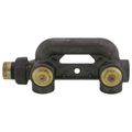 Product Image of 6410-CFD 1" x 1" x 1" Horizontal Inlet/Outlet Bypass Meter Bar w/ Two Integral, 3-Port Valves (6" Length)