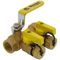 Product Image of 3/4" IPS Purge & Fill Full Port Forged Brass Ball Valve