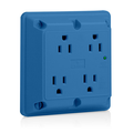 Product Image of 15A, 4-in-1 SuRGe Protective Quadruplex Receptacle Outlet, Heavy-duty Industrial Specification Grade