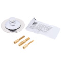 Product Image of Universal NuFit Push Pull Tub Closure with Grid Strainer, Silicone and all 3 Combo & Trip Lever Pins (Chrome Plated)