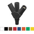 Product Image of 16 Series Taper Nose Multi-Way Connector, Cam-Type, Female-Male-Male-Male, 400A Max Max (Black)