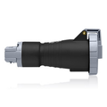 Product Image of 30A, 347/600V 3-Phase WYE, 4P, 5W, North American Pin & Sleeve Connector, IP67, Watertight (Black)