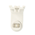 Product Image of 660W, 600V Fluorescent Lampholder, Pedestal Base, High Output, Recessed Double Contact (White)