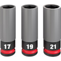 Product Image of SHOCKWAVE Impact Duty 1/2" Drive Metric Lug Nut Wheel Socket Set (3 Piece)