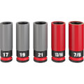 Product Image of SHOCKWAVE Impact Duty 1/2" Drive SAE & Metric Lug Nut Wheel Socket Set (5 Piece)
