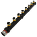 Product Image of 1" x 1/2" PEX Press Plastic Closed Manifold (8 Outlets)