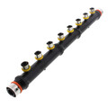 Product Image of Zero Lead 1" x 1" x 1/2" PEX Press Polymer Flow Through Manifold - 8 Outlets