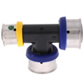 Product Image of 3/4" x 1/2" x 3/4" PEX Press PureFlow Polymer Tee
