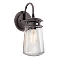 Product Image of Lyndon 15" 1 Light Wall Light Clear Seeded Glass (Architectural Bronze)