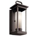 Product Image of South Hope 17.75" 1 Light Outdoor Wall Light w/ Satin Etched Cased Opal Glass in Rubbed Bronze