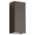 Product Image of Walden 12" LED Outdoor Wall Light w/ Clear Tempered Glass w/ Inside Etch (Architectural Bronze)