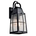 Product Image of Tolerand 17.75" 1 Light Outdoor Wall Light w/ Clear Seeded Glass (Textured (Black)