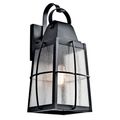 Product Image of Tolerand 20.25" 1 Light Outdoor Wall Light w/ Clear Seeded Glass (Textured (Black)