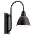 Product Image of Pellinord 10" 1 Light Wall Light (Black)