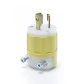 Product Image of Locking Plug, 15A, 125V Industrial Grade (Yellow & White)