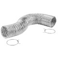 Product Image of 4" x 8 Ft. Flexible Foil Dryer Transition Duct Kit w/ Metal Spring Clamp