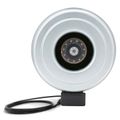 Product Image of Model FGC 10XL, 10" Inline Centrifugal Fan w/ Cord, Metal Housing, 120V (589 CFM)