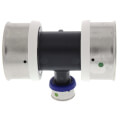Product Image of 2" x 2" x 3/4" PEX Press PureFlow Polymer Tee