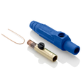Product Image of 15 Series Cam-Type Female Plug, Contact & Insulator, Detachable, Crimp Tube Termination, #8, #4 AWG, 140A Max, Type 3R When Mated (Blue)