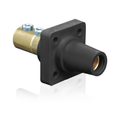 Product Image of 16 Series Female Panel Receptacle, Cam-Type, 90-Degree, Double Set Screw, Taper Nose, 400A Max, 2/0-4/0 AWG (Black)