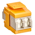 Product Image of Quickport, Duplex Lc Adapter, Shuttered, Mm, Zirconia Ceramic Sleeve, Beige/yellow