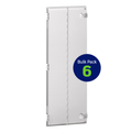 Product Image of 42" Vented Hinged Door, Plastic, 6 Pack (White)
