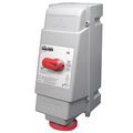 Product Image of 60A 480V IEC 309-1 & 309-2, 2P 3W Mechanical Interlock Pin & Sleeve Receptacle, Non-Fused (Red)