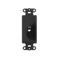 Product Image of Decora Insert, 6p4c, Screw Terminals (Black)