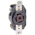 Product Image of 20A, 347/600V 3PY, NEMA L23-20R, 4P, 5W, Flush Mtg Locking Receptacle, Grounding (Black)