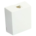 Product Image of Type 625a2 Surface Mount Jack, 6p4c, Screw Terminal (White)