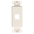 Product Image of Quickport, Decora Insert, 1-port (Light Almond)