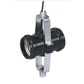 Product Image of Medium Base 2-light Twin, Phenolic Multi-cluster Incandescent Lampholder, Keyless, Single Circuit, 1/8 Ips Male Top & Bottom Bracket, (Black)