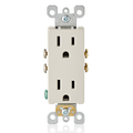 Product Image of 15A 125V 2P 3W Decora Duplex Receptacle, Straight Blade, Residential, Self Grounding (Almond)