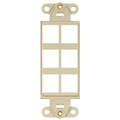 Product Image of Quickport, Decora Insert, 6-port (Ivory)