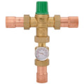 Product Image of 1" Sweat Union 5004 Mixing Valve w/ Gauge (Low Lead)