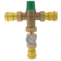 1" Press 5004 Mixing Valve w/ Gauge (Low Lead)