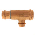 Product Image of 1-1/4" x 1" x 3/4" Press Copper Tee