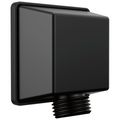 Product Image of Universal Square Wall Elbow for Hand Shower (Matte Black), 50570-BL